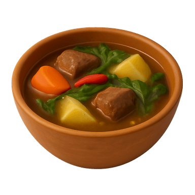 Romazava - Bouillon traditionnel malgache aux brèdes et viande